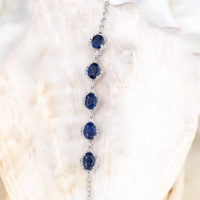 Zonder minimumprijs - Armband Verguld Saffier - Topaas - 18K, Bijoux, Sacs & Beauté, Bracelets