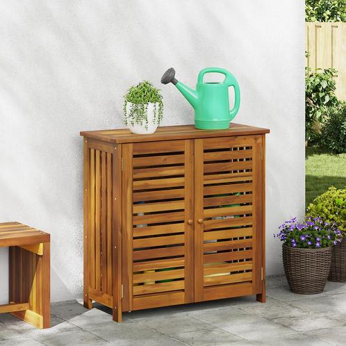 vidaXL Tuinkast met opslag met de deur Bruin 78 x 36.5 x, Huis en Inrichting, Kasten | Overige, Nieuw, Verzenden