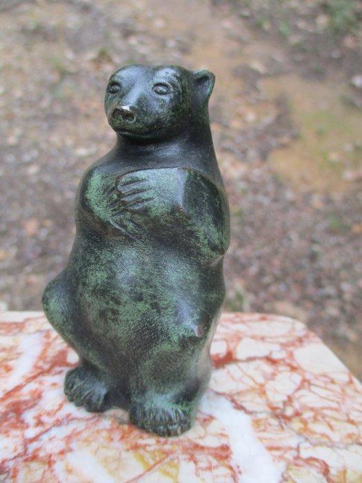 Decoratief ornament - Porte Plume Art Déco. OURS cubiste,, Antiek en Kunst, Kunst | Designobjecten