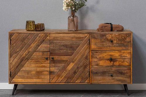 Dressoir Mangohout Fiona 145 cm, Huis en Inrichting, Kasten | Dressoirs, Nieuw, Verzenden
