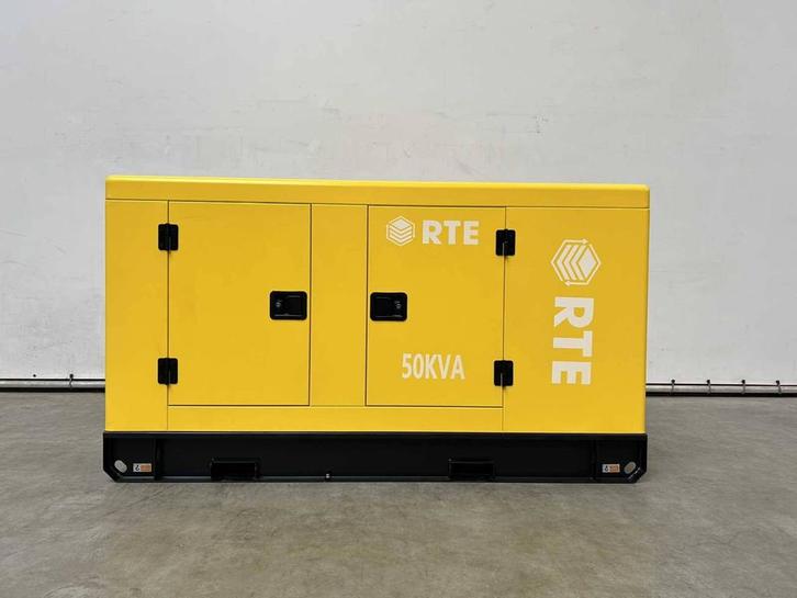 Veiling: Generator RTE 6739 Diesel 50kVA 2025 Nieuw, Articles professionnels, Machines & Construction | Générateurs, Enlèvement