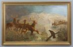 Robert Cleminson (1864 - 1903) - Een roedel herten