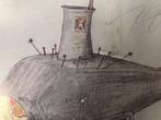 Panamarenko - Duikboot Tahama - Années 1990, Antiek en Kunst, Kunst | Tekeningen en Fotografie