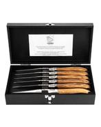 Laguiole - 6x Luxury Steak Knives - Olive Wood - style de -, Antiek en Kunst