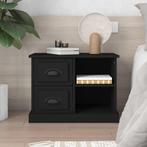 vidaXL Nachtkastje 60x35,5x45 cm zwart, Huis en Inrichting, Slaapkamer | Nachtkastjes, Verzenden, Nieuw