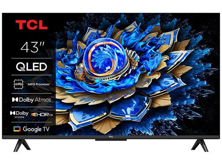Tcl -   43 Qled Google Tv (2025) - Brushed Metallic, Audio, Tv en Foto, Televisies, 100 cm of meer, 100 cm of meer, Nieuw, Overige merken