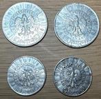 Pologne. Lot: 2x 10 Zlotys + 2x 5 Zlotys 1935/1936 - Józef