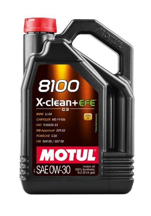 Motul 8100 X Clean EFE C3 0W30 5 Liter, Auto diversen, Onderhoudsmiddelen, Ophalen of Verzenden