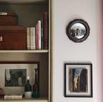 Wandspiegel- Heks Oog / Butler - Glas - Convex vergulde