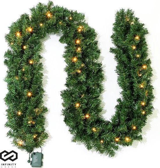 2dekans | Infinity Goods Guirlande Met verlichting - Timer -, Diversen, Kerst, Ophalen of Verzenden
