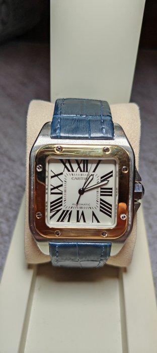 Cartier - Santos 100 - W20072X7 - Unisex - 2010-2020, Handtassen en Accessoires, Horloges | Heren