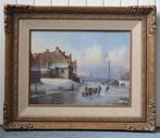 Carl Eduard Ahrendts (1822-1899) - Een winterlandschap nabij