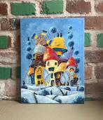 Nataly Grinchenko (XX) - Winter town of cats, Antiek en Kunst