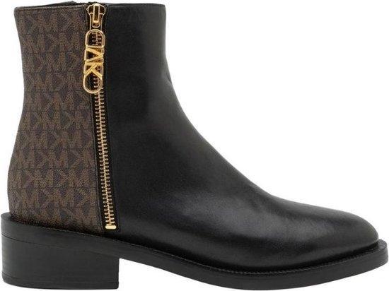 Michael Kors Regan Flat Bootie Black Brown - Enkellaars -..., Kleding | Dames, Schoenen, Nieuw, Verzenden