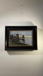 Nederlandse school (XX) - Molen in polderlandschap, Antiek en Kunst