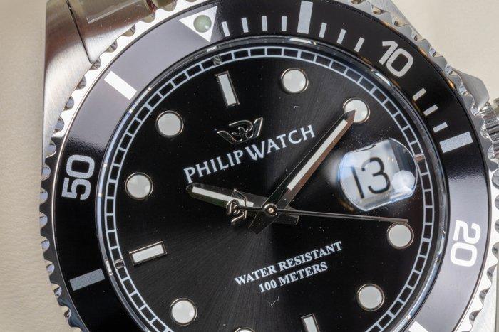 Philip Watch - Caribe Sport - Black - Swiss Made - Date -, Bijoux, Sacs & Beauté, Montres | Hommes