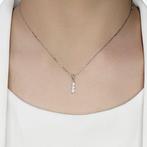 Halsketting - 18 karaat Witgoud - 0.20ct. tw. Diamant, Handtassen en Accessoires, Nieuw
