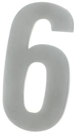 Huisnummer 6 130 mm rvs, Nieuw, Overige materialen, Klink of Kruk