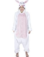 Wit konijn met roze buik onesie, Ophalen of Verzenden, Nieuw