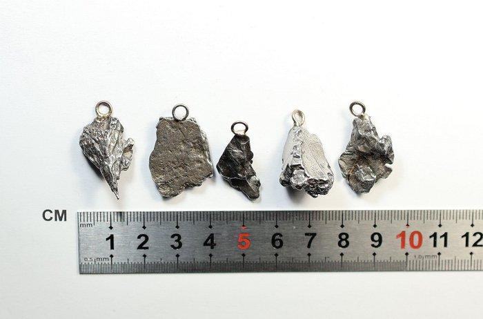 5 x hanger meteorit Campo del Cielo / nieuw Hanger - 31.2 g, Collections, Minéraux & Fossiles