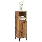 vidaXL Badkamerkast 30x30x100 cm bewerkt hout oud, Huis en Inrichting, Verzenden, Nieuw