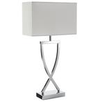 tectake Tafellamp Avina, modern design, 60W - chroom, Huis en Inrichting, Lampen | Tafellampen, Verzenden, Nieuw