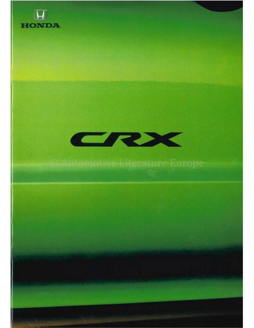 1992 HONDA CRX BROCHURE NEDERLANDS, Livres, Autos | Brochures & Magazines