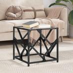 vidaXL Salontafel met transparant glazen blad 40x40x41 cm, Huis en Inrichting, Tafels | Salontafels, Verzenden, Nieuw