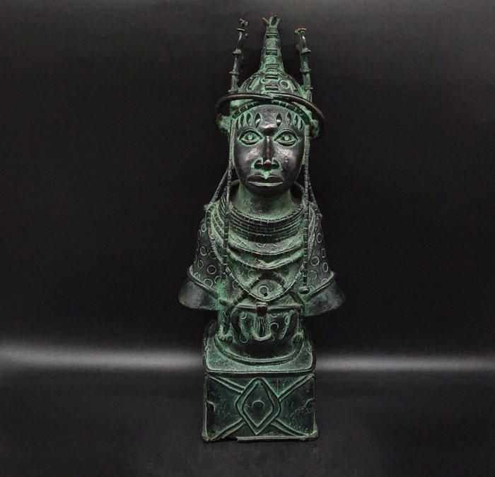 Superbe buste oba - sculptuur - De ingevoerde tekst ife, Antiek en Kunst, Kunst | Niet-Westerse kunst
