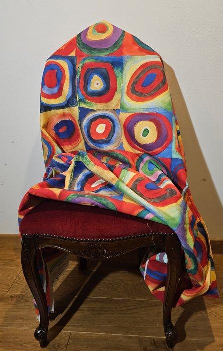 300x280cm! NIEUW Tessuto Kandinsky Quadraten met, Antiek en Kunst, Antiek | Tapijten, Tafelkleden en Textiel