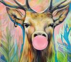 Gala - Deer forest painting - Outsider XL