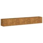 Weervast Staal Bloembak 280cm | Retour Deal | Tuin Make-over, 100 cm of meer, Verzenden, Nieuw, Metaal