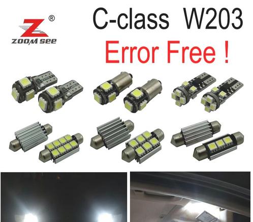 Kit 17 Ampoules Led Intérieur Pour Mercedes Classe C W203 C1, Auto-onderdelen, Verlichting, Verzenden