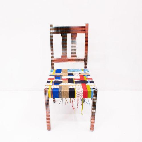 Simone Post - Chaise - Multicolore - chêne - Nouvelle, Antiquités & Art, Art | Objets design