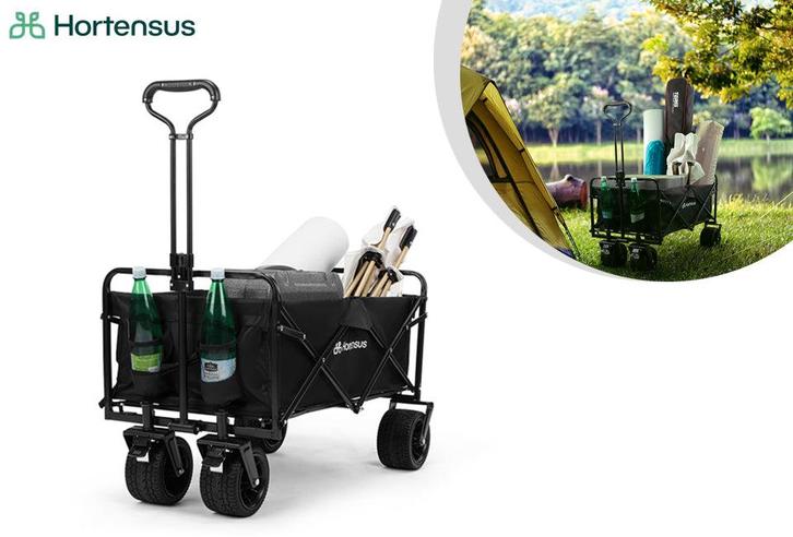 2dekans | Hortensus Veelzijdige opvouwbare bolderkar tot 120, Caravanes & Camping, Chariots, Enlèvement ou Envoi
