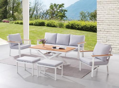 Loungeset - bank met stoelen - Nieuw, Tuin en Terras, Tuinsets en Loungesets, Bank, Bijzettafel, Eettafel, Hocker, Stoel, Nieuw