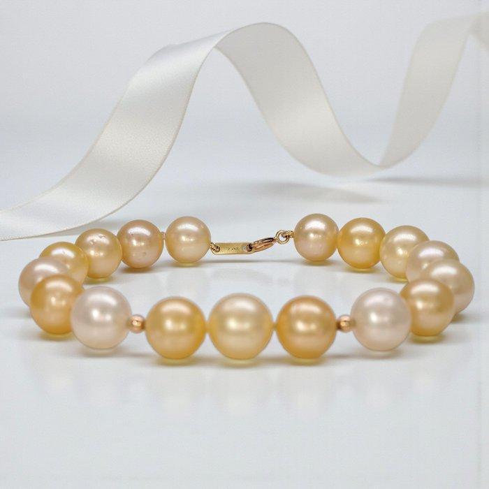 Zonder minimumprijs - Armband - 14 karaat Geel goud Parel, Handtassen en Accessoires, Armbanden