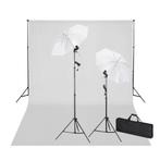 vidaXL Studioset met witte achtergrond en lampen 600x300 cm, Audio, Tv en Foto, Fotografie | Fotostudio en Toebehoren, Verzenden