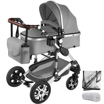 tectake Combi-kinderwagen Mats, opvouwbaar, 5-puntsgordel - beschikbaar voor biedingen