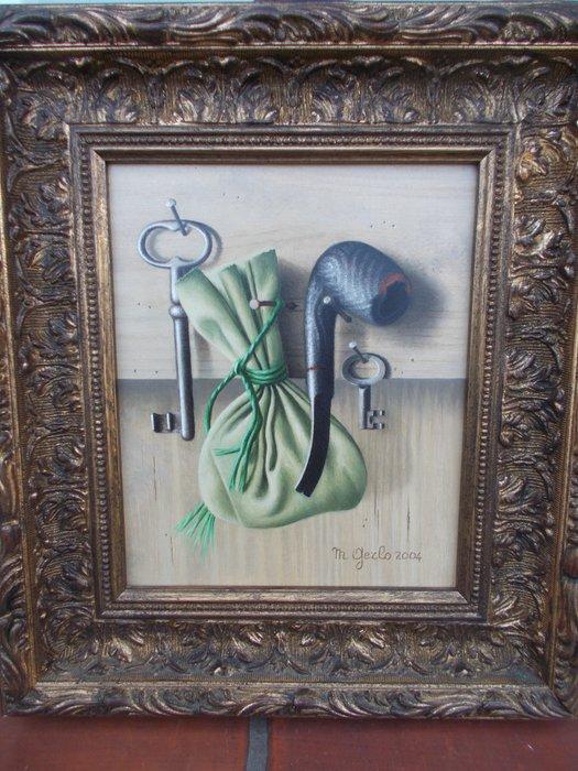 Gerlo Marleen (1954) - Beurs met pijp, Antiek en Kunst, Kunst | Schilderijen | Klassiek