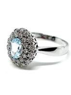 Zonder minimumprijs - Ring - 18 karaat Witgoud Aquamarijn -, Nieuw