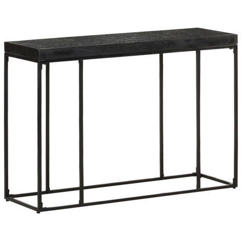 Wandtafel Acacia/Mangohout Zwart 110cm | Retour Deal | -35%, Huis en Inrichting, Bureaus, Nieuw, Verzenden