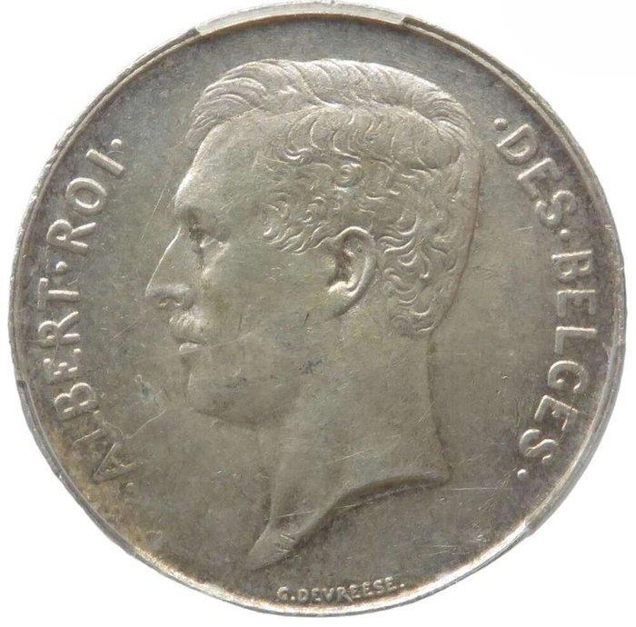 België. Albert I. 1 Franc 1911 frans (Zonder Minimumprijs), Postzegels en Munten, Munten | Nederland