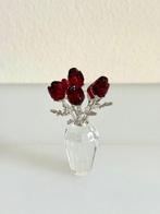 Swarovski - Beeldje - Vase of 6 Red Roses - 627098 - Kristal