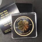 Niue. 2 Dollars 2023 Lucky Clover - Black Platinum Gold, Postzegels en Munten