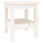 Salontafel Massief Hout Wit | Retour Deal | 35x35 cm, Minder dan 50 cm, Verzenden, Vierkant, Nieuw