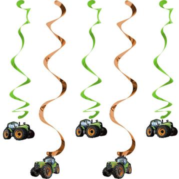 Hangdecoratie Traktor 5st, Verzenden