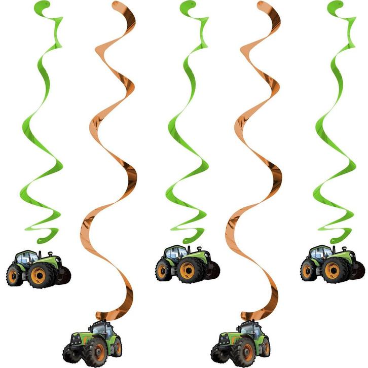Hangdecoratie Traktor 5st, Hobby en Vrije tijd, Feestartikelen, Nieuw, Verzenden