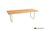 Apple Bee Condor tuintafel oyster met teak blad 240 x 95 cm, Tuin en Terras, Nieuw