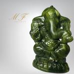 Magnifieke Ganesh - Jade - extra kwaliteit beeldje - Hoogte: